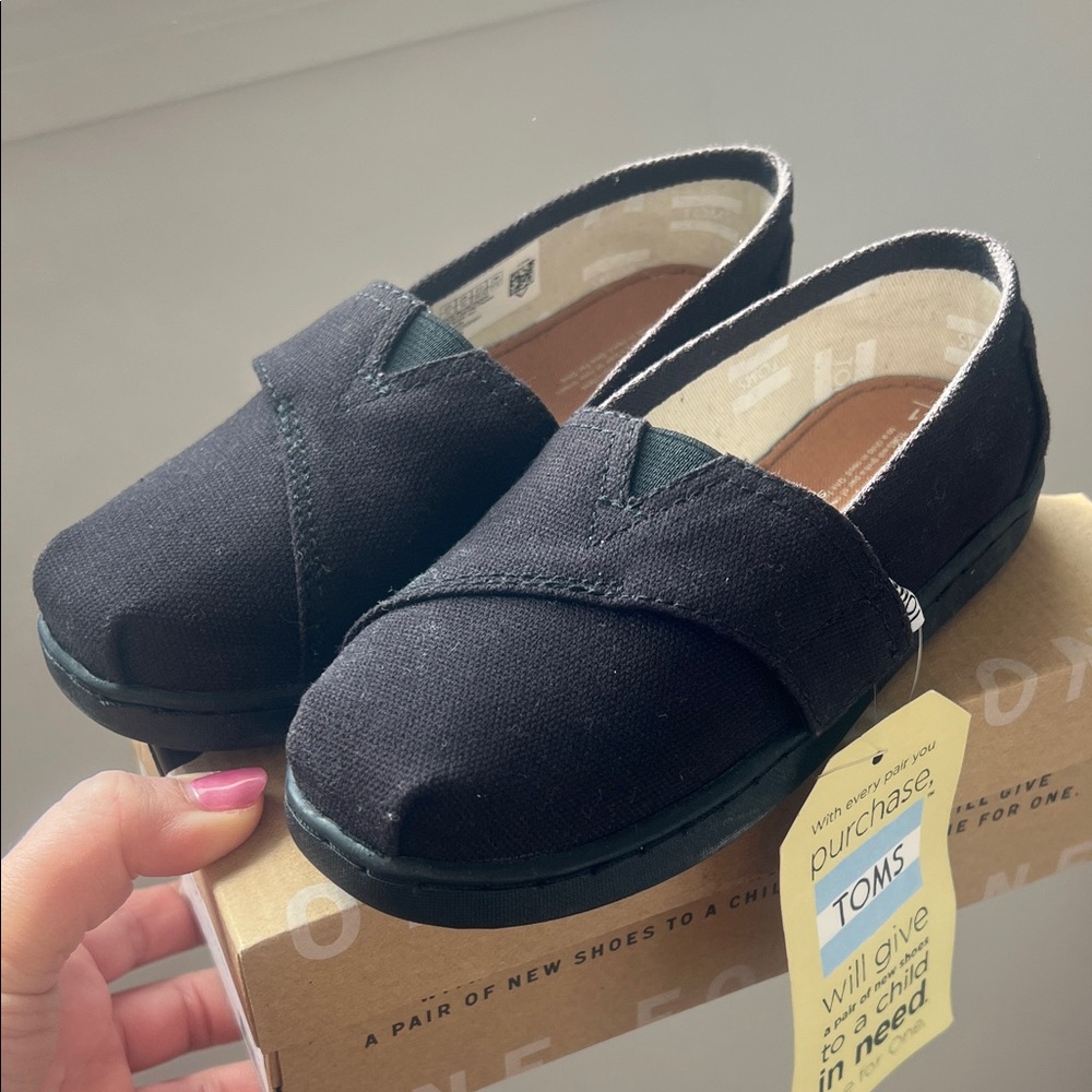 Toms Black Kids Shoes